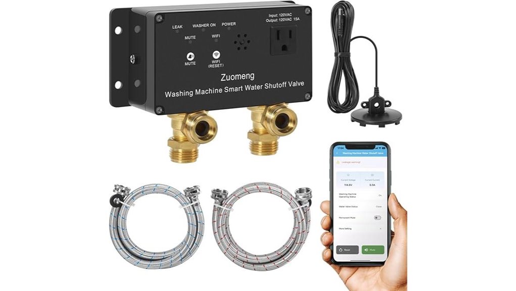 smart leak detection shutoff valve